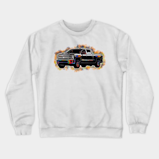Chevy Silverado Crewneck Sweatshirt by remixer2020